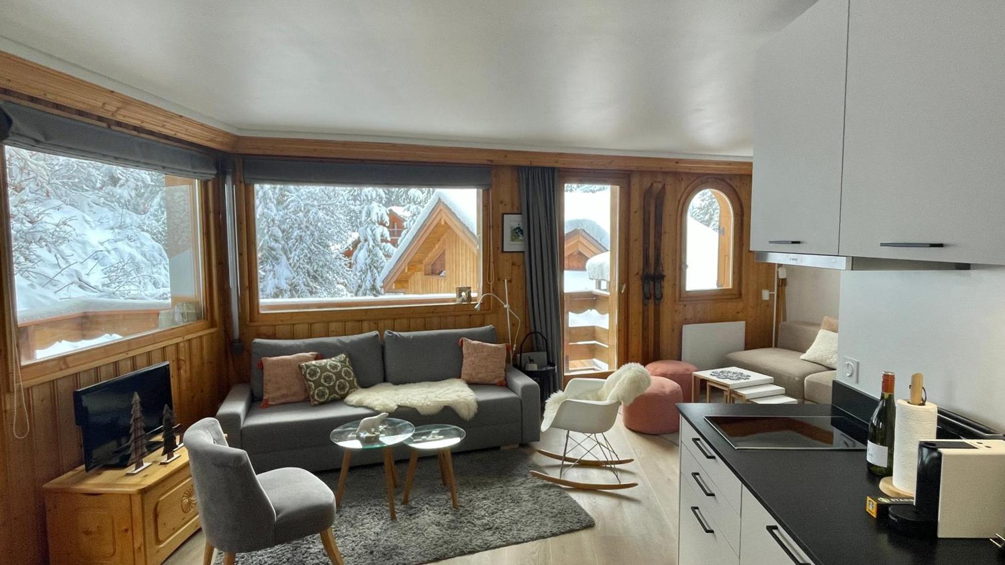 Meribel Centre La Chaudanne, Real Ski In And Out, 3 Bedrooms 2 Bathrooms Newly Renovated, Chalet L'Eperviere Eksteriør billede