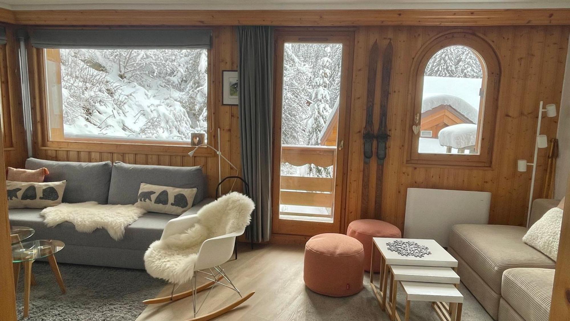 Meribel Centre La Chaudanne, Real Ski In And Out, 3 Bedrooms 2 Bathrooms Newly Renovated, Chalet L'Eperviere Eksteriør billede